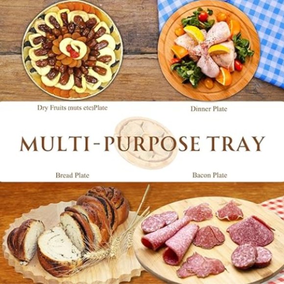 Fan-shaped Foldable Bamboo Fruit Basket - Gourmet Fresh/Dried Fruit Tray - Picture 6 of 10